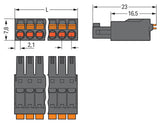 WAGO Verbindungsklemme 0,2-1,5qmm 8A 14p Serie 714 714-114/000-047 Thermopl sw