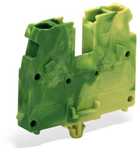 WAGO Klemmleiste 0,08-2,5qmm 24A 1p 5mm Serie 869 869-317 Thermopl gn/ge