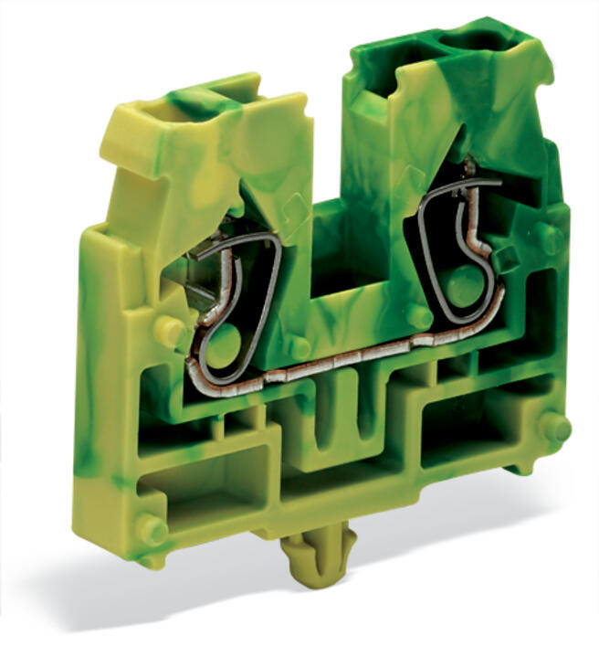 WAGO Klemmleiste 0,08-2,5qmm 24A 1p 5mm Serie 869 869-317 Thermopl gn/ge