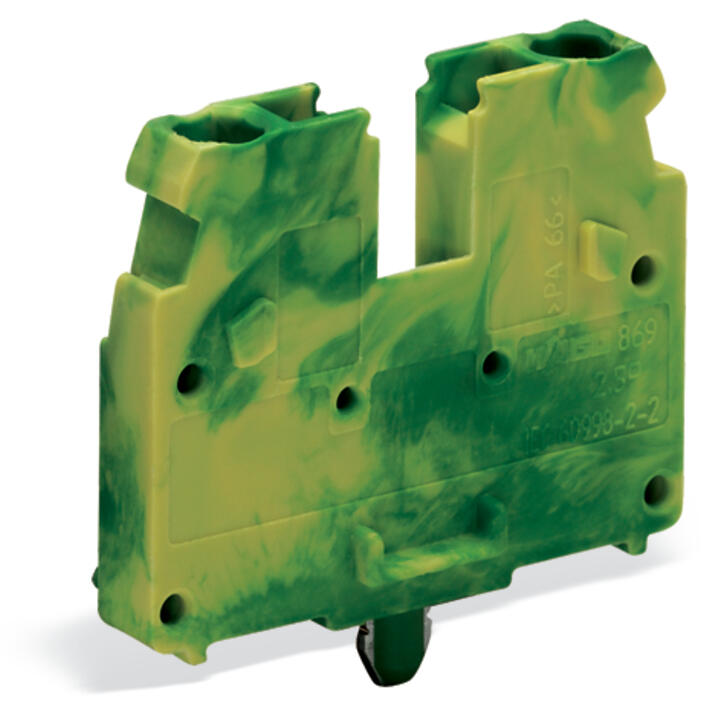 WAGO Klemmleiste 0,08-4qmm 24A 1p 5mm Serie 869 869-328 Thermopl gn/ge