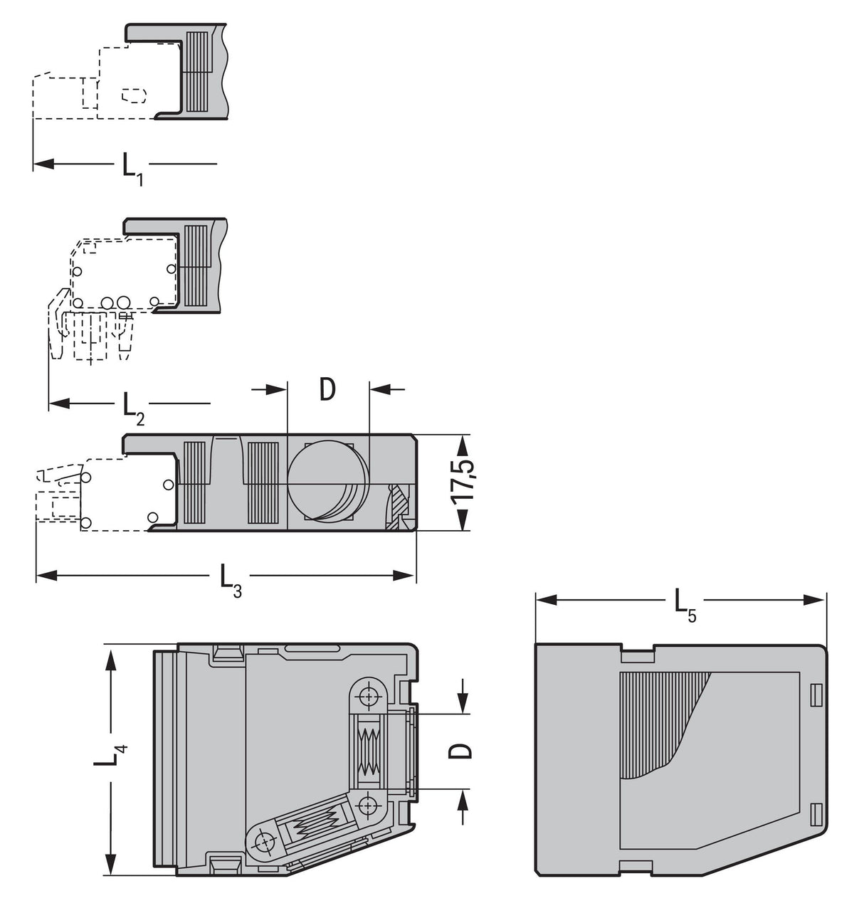 WAGO Zugentlastung Serie 232 232-684