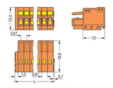 WAGO Verbindungsklemme 0,08-1,5qmm 10A Serie 734 734-208/008-000 8p Thermopl