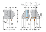 WAGO Printklemme 8f 1re gr RM=10 Serie 745 745-208 Federzug/Löt