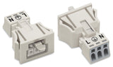 WAGO Gerätebuchse 3p ger Snap/schraub Serie 890 890-723 Federzug 250V 16A hfr