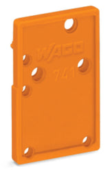 WAGO Abschlussplatte rastb or Serie 741 741-600