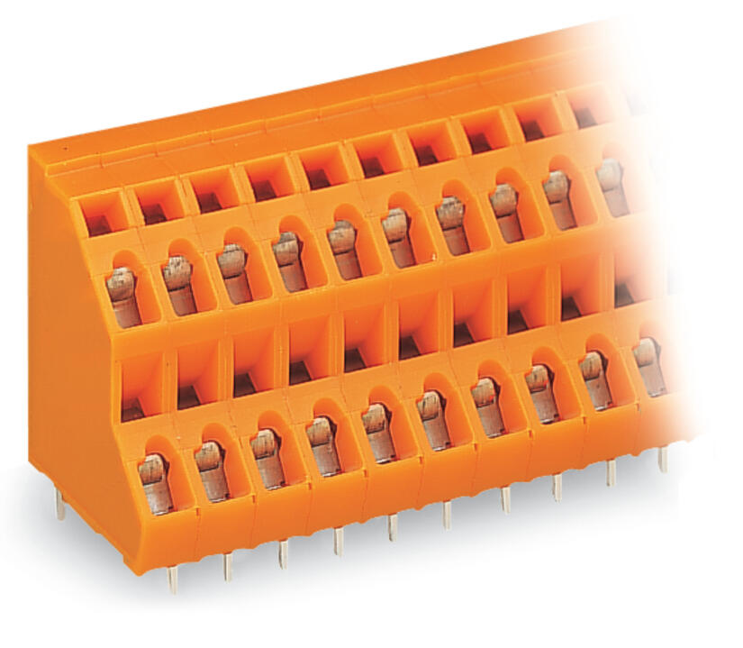 WAGO Printklemme 6f 2re or RM=5,08 Serie 736 736-403 Federzug/Löt