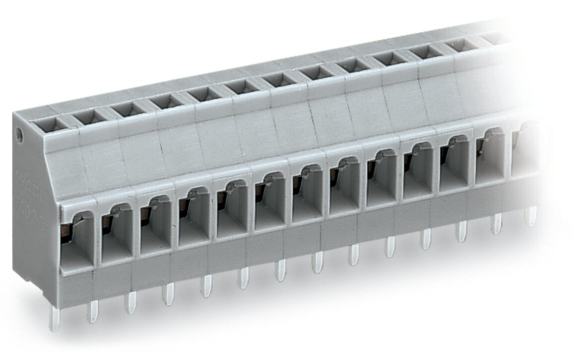 WAGO Printklemme 12f 1re lgr RM=5 Serie 740 740-112/000-021 Federzug/Löt