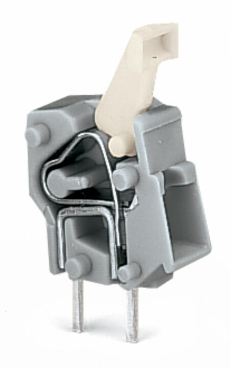 WAGO Printklemme 1f 1re bl RM=5,08 Serie 257 257-744 Federzug/Löt