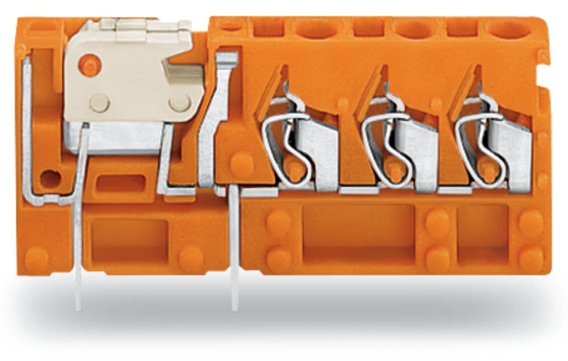 WAGO Printklemme 3f 1re or RM=5,08 Serie 742 742-158 Federzug/Löt