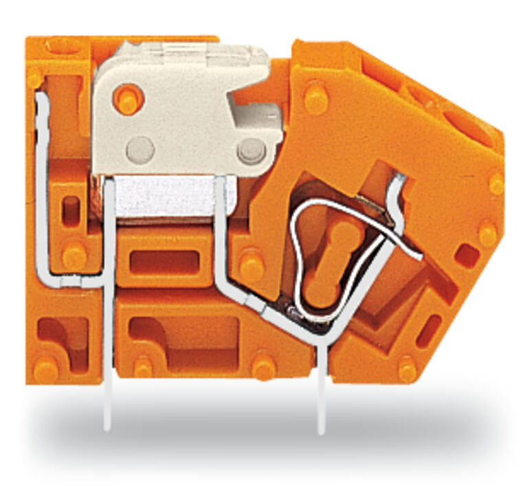WAGO Printklemme 1f 1re or RM=5,08 Serie 742 742-106 Federzug/Löt