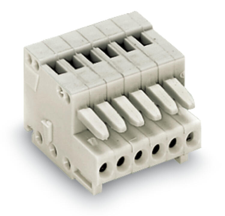 WAGO Verbindungsklemme 0,08-0,5qmm 6A 7p Serie 733 733-107/037-000 Thermopl lgr