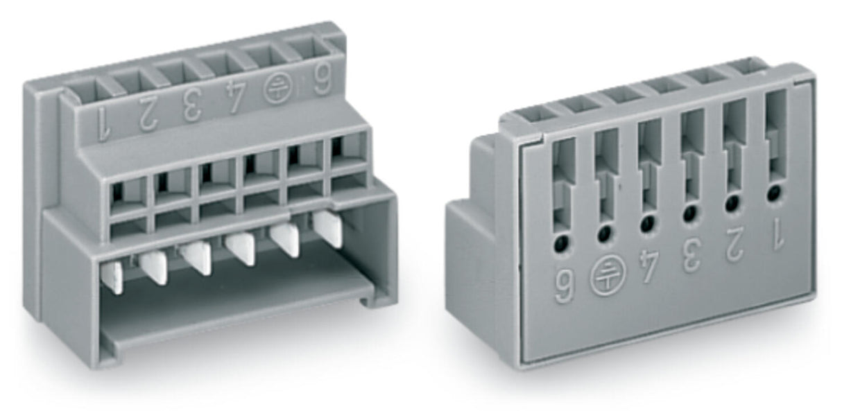 WAGO Verbindungsklemme 0,08-2,5qmm 10A Serie 730 730-116 6p Thermopl 29mm gr