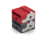 WAGO Steckklemme 8f 100V 6A 0,6-0,8qmm Serie 243 243-211 dgr/rt f.Massivleit