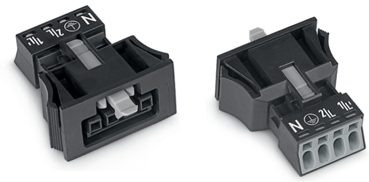 WAGO Gerätebuchse 4p ger Snap/schraub Serie 890 890-704 Federzug 400V 16A hfr