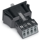 WAGO Gerätebuchse 4p ger Snap/schraub Serie 890 890-704 Federzug 400V 16A hfr