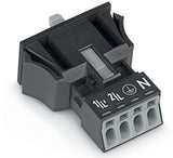 WAGO Gerätestecker 4p ger Snap/schraub Serie 890 890-714 Federzug 400V 16A hfr