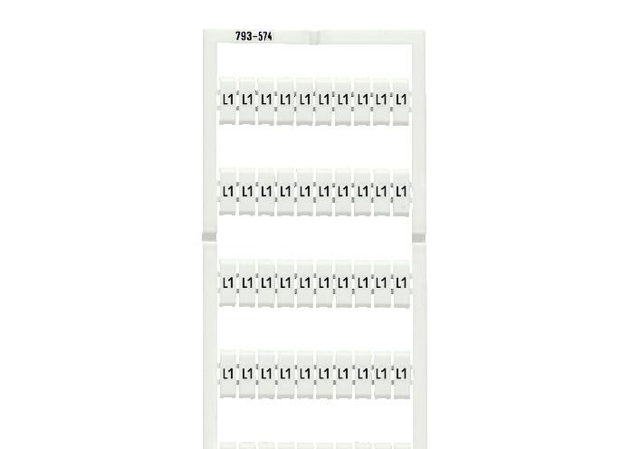 WAGO Klemmenmarkierung ws RM=5mm L1 Serie 793 793-5574 horiz