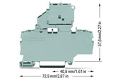 WAGO Sicherungs-Reihenklemme 0,25-4qmm Serie 2002 2002-1911/1000-867 G-Sich_5x2