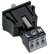 WAGO Gerätebuchse 3p ger Snap/schraub Serie 890 890-703 Federzug 250V 16A hfr