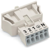 WAGO Gerätestecker 5p ger Snap/schraub Serie 890 890-735 Federzug 400V 13A hfr