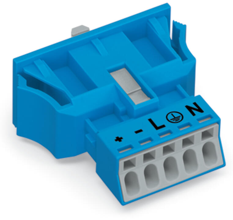 WAGO Gerätestecker 5p ger Snap/schraub Serie 890 890-2115 Federzug 400V 13A