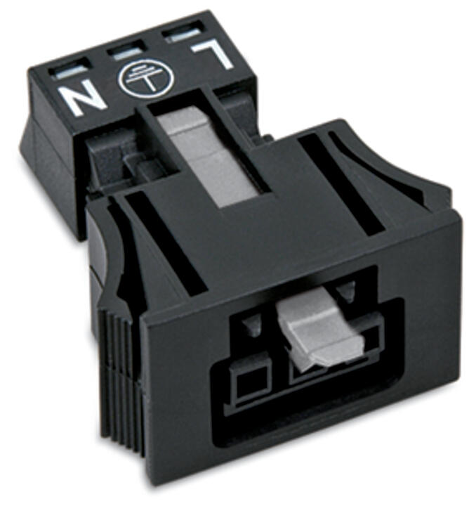 WAGO Gerätebuchse 3p ger Snap/schraub Serie 890 890-703 Federzug 250V 16A hfr