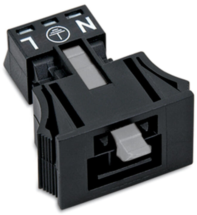 WAGO Gerätestecker 3p ger Snap/schraub Serie 890 890-713 Federzug 250V 16A hfr