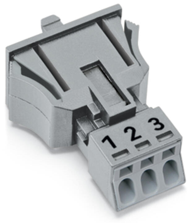 WAGO Gerätebuchse 3p ger Snap/schraub Serie 890 890-743/062-000 Federzug 250V