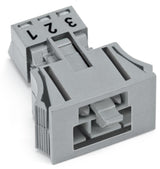 WAGO Gerätestecker 3p ger Snap/schraub Serie 890 890-753 Federzug 250V 16A hfr