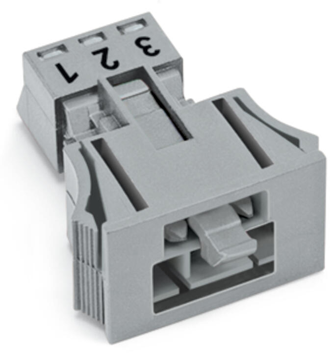 WAGO Gerätestecker 3p ger Snap/schraub Serie 890 890-753/060-000 Federzug 250V