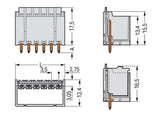 WAGO Platinenstecker Stift 8p lgr 1re Serie 2091 2091-1408/205-000 3,5mm zinn