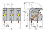 WAGO Printklemme 5f 1re gr RM=12,5 Serie 2706 2706-305 Federzug/Löt