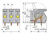 WAGO Printklemme 11f 1re gr RM=10 Serie 2706 2706-261 Federzug/Löt