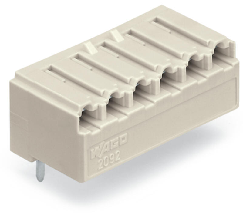 WAGO Platinenstecker Stift 6p lgr 1re Serie 2092 2092-1326 5mm zinn Löt