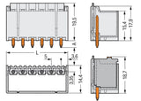 WAGO Platinenstecker Stift 2p lgr 1re Serie 2092 2092-1402/205-000 5mm zinn
