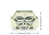 WAGO Klemmleiste 0,5-4qmm 30A 1p 12mm Serie 262 262-230 Thermopl lgr Federzug