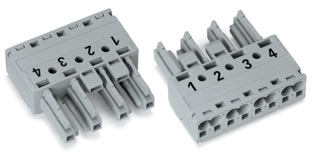 WAGO Steckverbinder Gebäude Buchse 4p Serie 770 770-244 Federzug 400V 25A