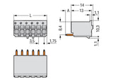 WAGO Platinenstecker Stift 2p lgr 1re Serie 2091 2091-1152/000-1000 3,5mm Löt