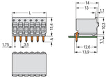 WAGO Platinenstecker Stift 6p lgr 1re Serie 2091 2091-1376/000-5000 3,5mm Löt