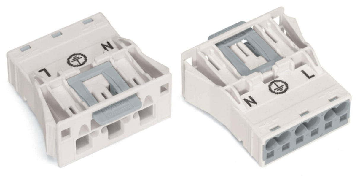 WAGO Gerätestecker 3p ger Einb/steck 25A Serie 770 770-733/007-000 Federzug 250V