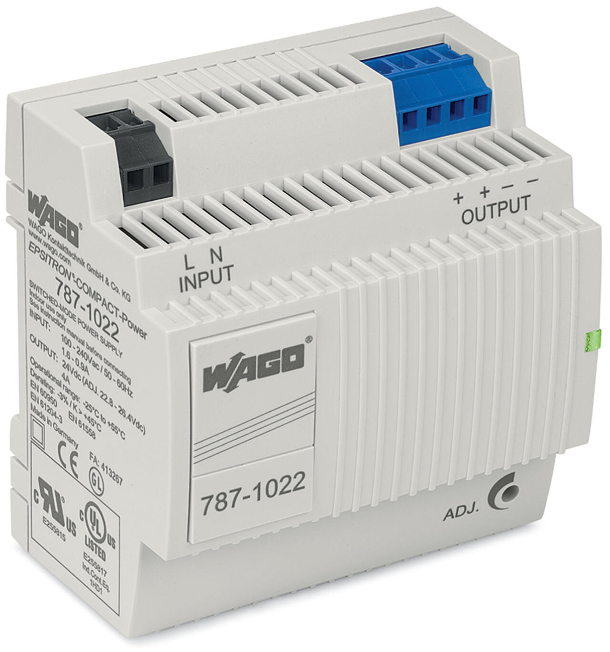WAGO Gleichstromversorgung REG 96W 4A Serie 787 787-1022 22,8-26,4V 85-264VUC
