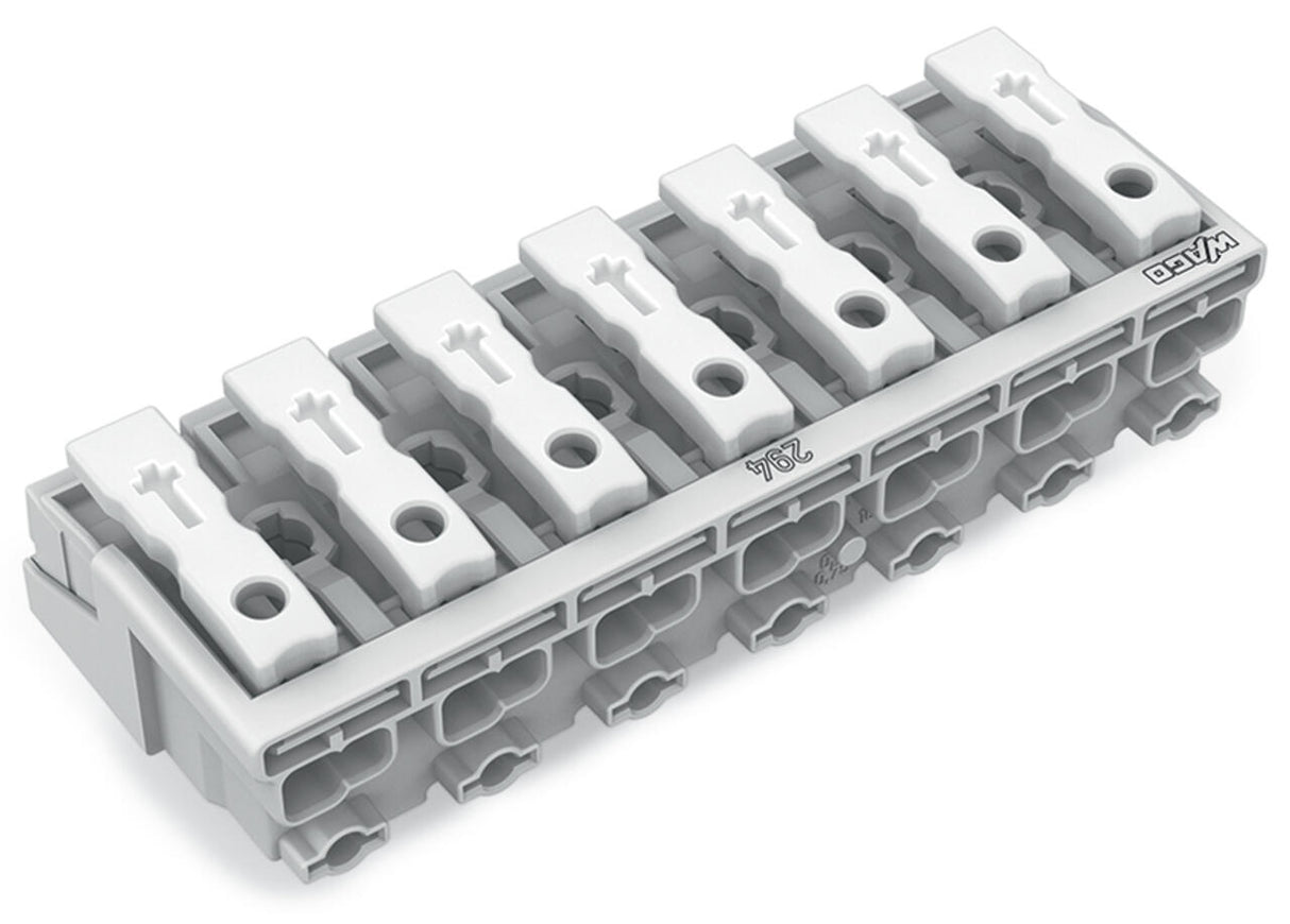 WAGO Klemmleiste 0,5-2,5qmm 24A 7p 70mm Serie 294 294-4007 Thermopl ws Federzug