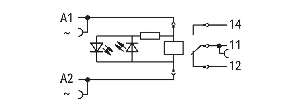 WAGO Schaltrelais 24V/AC 1W IP20 Serie 788 788-541 15x73x86mm Federzug