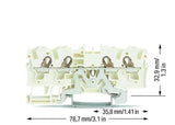WAGO Schutzleiter-Reihenklemme ws 1Etage Serie 2004 2004-1408 0,25-2,5qmm TS35