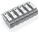 WAGO Klemmleiste 0,5-2,5qmm 24A 6p 60mm Serie 294 294-4006 Thermopl ws Federzug