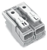 WAGO Klemmleiste 0,5-2,5qmm 24A 2p 20mm Serie 294 294-5012 Thermopl ws Federzug