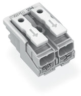 WAGO Klemmleiste 0,5-2,5qmm 24A 2p 20mm Serie 294 294-5002 Thermopl ws Federzug