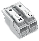 WAGO Klemmleiste 0,5-2,5qmm 24A 2p 20mm Serie 294 294-4012 Thermopl ws Federzug