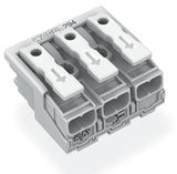 WAGO Klemmleiste 0,5-2,5qmm 24A 3p 30mm Serie 294 294-4003 Thermopl ws Federzug