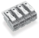 WAGO Klemmleiste 0,5-2,5qmm 24A 4p 40mm Serie 294 294-5004 Thermopl ws Federzug